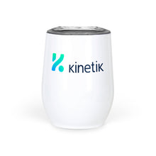 Load image into Gallery viewer, Kinetik Dark Logo - Wine Tumbler