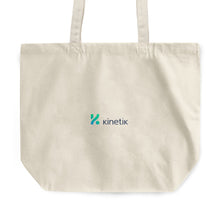 Load image into Gallery viewer, Kinetik Dark Logo - Rounded Canvas Tote Bag