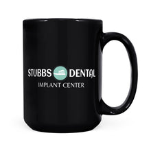 Load image into Gallery viewer, Black Mug - Stubbs Dental white