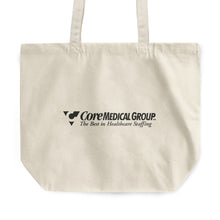 Load image into Gallery viewer, Rounded Canvas Tote Bag - CMG black logo