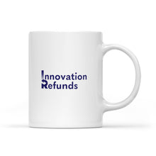 Load image into Gallery viewer, White Mug - InnovationRefunds blue
