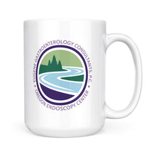 Load image into Gallery viewer, White Mug - Eugene Gastroenterology circle logo