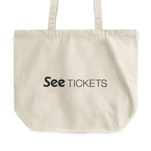 Load image into Gallery viewer, Rounded Canvas Tote Bag - See Tickets