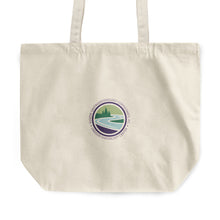 Load image into Gallery viewer, Rounded Canvas Tote Bag - Eugene Gastroenterology circle logo