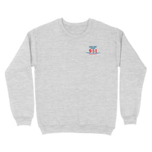 Load image into Gallery viewer, Standard Crew Neck Sweatshirt - Santa Cruz 911 blue logo