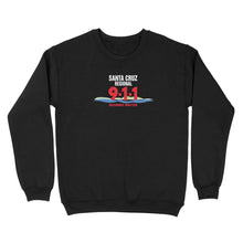 Load image into Gallery viewer, Standard Crew Neck Sweatshirt - Santa Cruz 911 white logo
