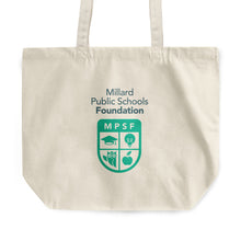 Load image into Gallery viewer, Rounded Canvas Tote Bag - MPSF vertical
