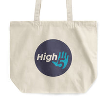 Load image into Gallery viewer, Rounded Canvas Tote Bag - Fishawack high 5
