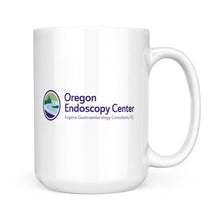 Load image into Gallery viewer, White Mug - Eugene Gastroenterology Oregon logo
