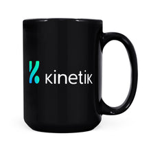 Load image into Gallery viewer, Black Mug - Kinetik Light Logo
