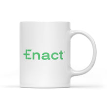 Load image into Gallery viewer, White Mug - Enact green

