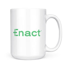 Load image into Gallery viewer, White Mug - Enact green
