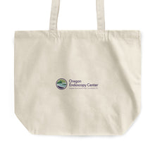 Load image into Gallery viewer, Rounded Canvas Tote Bag - Eugene Gastroenterology Oregon logo
