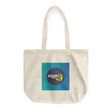 Load image into Gallery viewer, Rounded Canvas Tote Bag - Fishawack high 5
