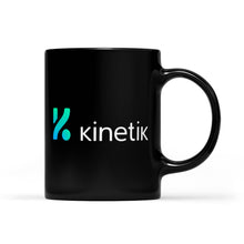 Load image into Gallery viewer, Black Mug - Kinetik Light Logo
