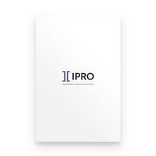 Load image into Gallery viewer, Premium Poster - Ipro horizontal logo
