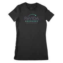 Load image into Gallery viewer, Premium Women's T-shirt - ReVIDA middle logo
