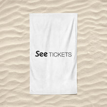 Load image into Gallery viewer, Beach Towel - See Tickets black
