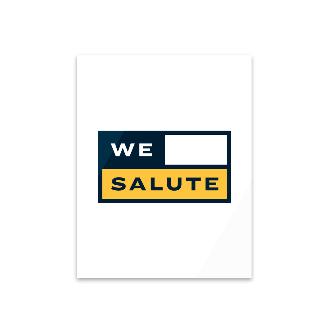 Acrylic Print - WeSalute