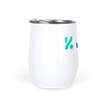 Load image into Gallery viewer, Kinetik Dark Logo - Wine Tumbler
