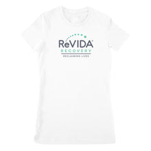 Load image into Gallery viewer, Premium Women's T-shirt - ReVIDA middle logo

