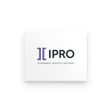 Load image into Gallery viewer, Premium Poster - Ipro horizontal logo
