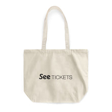 Load image into Gallery viewer, Rounded Canvas Tote Bag - See Tickets
