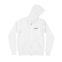 Load image into Gallery viewer, Premium Zip Hoodie White - Ipro horizontal logo
