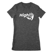 Load image into Gallery viewer, Premium Women's T-shirt - Fishawack high 5
