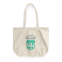 Load image into Gallery viewer, Rounded Canvas Tote Bag - MPSF vertical
