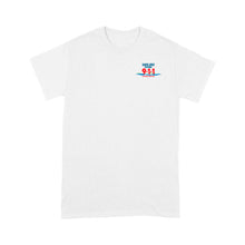 Load image into Gallery viewer, Standard T-Shirt - Santa Cruz 911 blue logo
