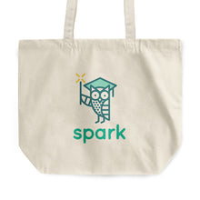 Load image into Gallery viewer, Rounded Canvas Tote Bag - MPSF Spark
